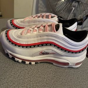 White black and red boy Nikes